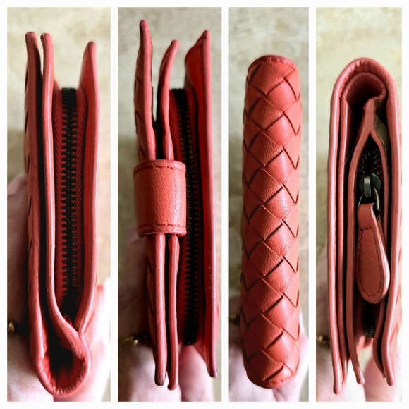 Bottega Veneta Intrecciato Terra Cotta Bi Fold Wallet - Picture 5 of 16